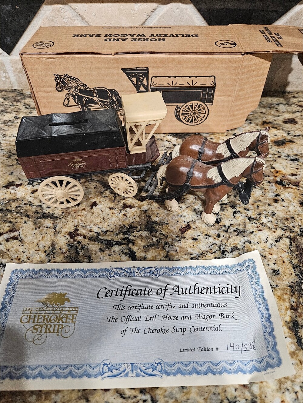 Horse And Wagon Toy Bank